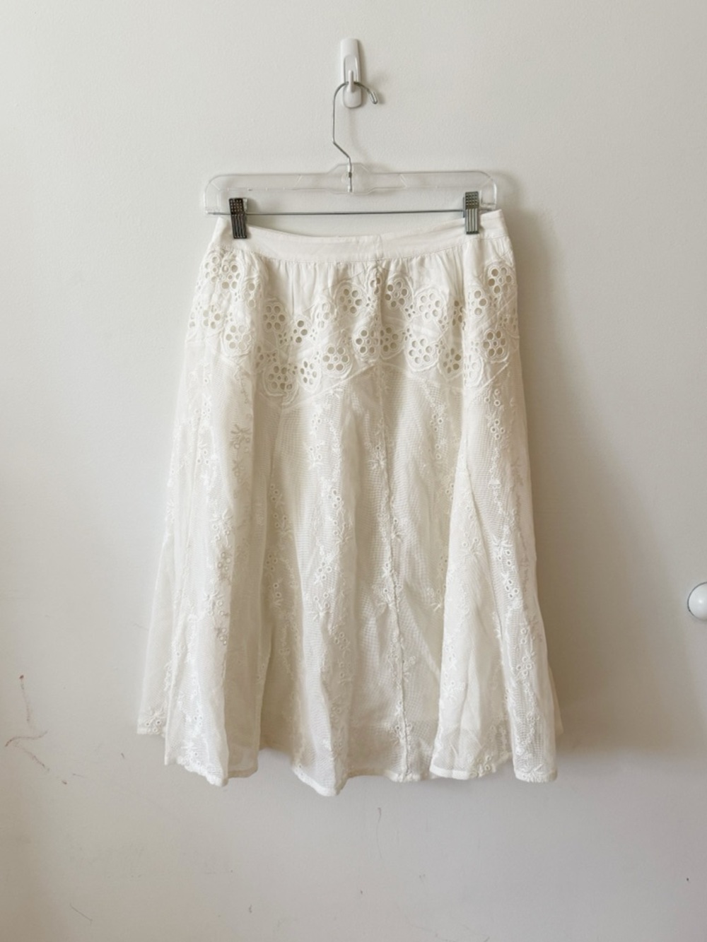 Lucky Brand White Midi Skirt